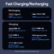 Батарея універсальна Vention 10000 mAh 22.5 W 3 A PD, Built-in USB-C+Lightning Cables, Black (FHOB0)