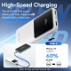 Батарея універсальна Vention 10000 mAh 22.5 W 3 A PD, Built-in USB-C+Lightning Cables, White (FHOW0)