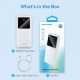Батарея універсальна Vention 10000 mAh 22.5 W 3 A PD, QC/3.0, LED Display, White (FHKW0)