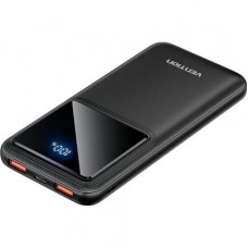 Батарея універсальна Vention 10000 mAh 22.5 W 3 A, PD, QC/3.0, LED Display, Black (FHKB0)