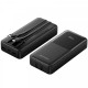 Батарея універсальна Vention 20000 mAh 22.5 W 3 A PD, Built-in USB-C+Lightning Cables, Black (FHPB0)
