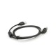 Дата кабель USB 2.0 AM/AF 1.0m ferrite black Voltronic (YT-AM/AF-1.0B)