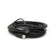 Дата кабель USB 2.0 AM/AF 10.0m ferrite black Voltronic (YT-AM/AF-10BL)