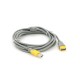 Дата кабель USB 2.0 AM/AF 3.0m ferrite grey yellow V-LINK (YT-AM/AF-3.0GY)