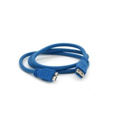 Дата кабель USB 3.0 AM to Micro B 0.8m black Voltronic (YT-3.0AM\Micro-B-0.8B) - Фото
