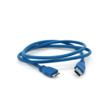 Дата кабель USB 3.0 AM to Micro B 1.0m blue Voltronic (YT-3.0AM/Micro-B-1.0BL) - Фото