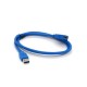 Дата кабель USB 3.0 AM/AF 1.0m blue Voltronic (YT-3.0AM/AF-1.0BL)