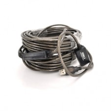 Дата кабель USB 2.0 AM/AF 20.0m active transparent Voltronic (YT-AECWC AM/AF-20.0m) - Фото