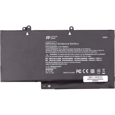 Аккумулятор для ноутбука HP Envy 15-U010DX (NP03XL) 11.1V 3900mAh PowerPlant (NB462483)