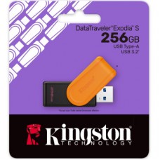 USB флеш накопитель Kingston 256GB DataTraveler Exodia S Black/Orange USB 3.2 (DTXS/256GB) - Фото