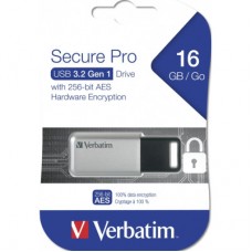 USB-флеш-накопичувач Verbatim 16 GB Secure Pro with 256 AES USB 3.2 (98664) - Фото