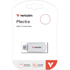 USB флеш накопитель Verbatim 256GB Plectra White USB-C (30230) - Фото