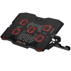 Підставка для ноутбука Xtrike ME FN-813 5 Fan, Red Led, 2 USB (FN-813) - Фото