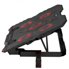 Підставка для ноутбука Xtrike ME FN-813 5 Fan, Red Led, 2 USB (FN-813) - Фото