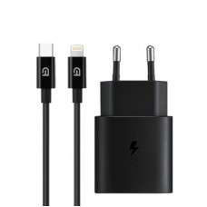 Зарядное устройство Armorstandart AR-TA800 25W USB-C + cable USB-C to Lightning black (ARM77721)