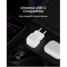 Зарядний пристрій Belkin USB-C PD20W PPS white (WCA009KQWH) - Фото