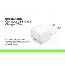 Зарядний пристрій Belkin USB-C PD20W PPS white (WCA009KQWH) - Фото