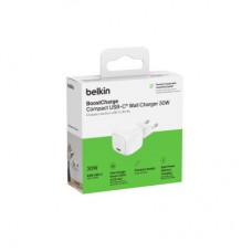 Зарядний пристрій Belkin USB-C PD30W PPS white (WCA008KQWH) - Фото