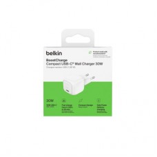 Зарядний пристрій Belkin USB-C PD30W PPS white (WCA008KQWH) - Фото