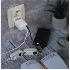 Зарядний пристрій EMOS V02G20 1xUSB-A + 1xUSB-C PD20W GaN (V02G20) - Фото