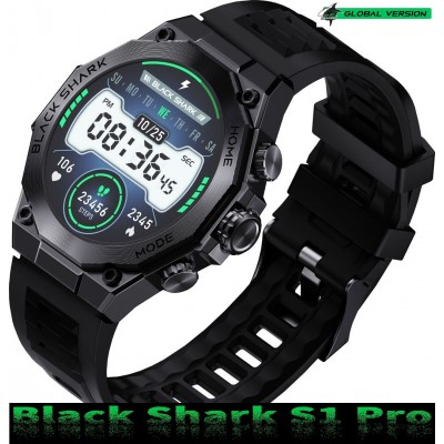 Смарт-часы Black Shark S1 Pro Black (часы блек шарк с1 про)