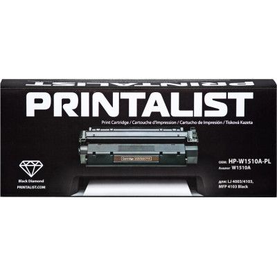 Тонер-картридж Printalist HP LJ 4003/4103, MFP 4103 Black / W1510A Black (HP-W1510A-PL)