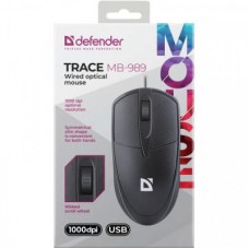 Мишка Defender Trace MB989 USB Black (52989) - Фото
