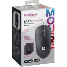 Мишка Defender Trace MB989 USB Black (52989) - Фото