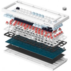 Клавіатура GamePro Genesis Warden MK160BL Outemu Swithes USB White (MK160BL) - Фото