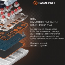 Клавіатура GamePro Genesis Warden MK160BL Outemu Swithes USB White (MK160BL) - Фото