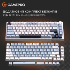 Клавіатура GamePro Genesis Warden MK160BL Outemu Swithes USB White (MK160BL) - Фото
