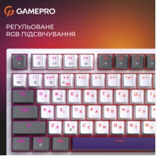 Клавиатура GamePro Genesis Warden MK160P Outemu Swithes USB White-Grey (MK160P) - Фото