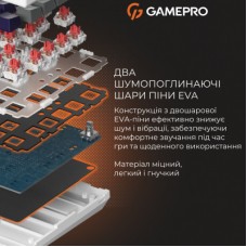 Клавиатура GamePro Genesis Warden MK160P Outemu Swithes USB White-Grey (MK160P) - Фото