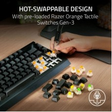 Клавиатура Razer BlackWidow V4 Pro 75 ISO Wireless/Bluetooth/USB UA Black (RZ03-05130300-R3E1) - Фото