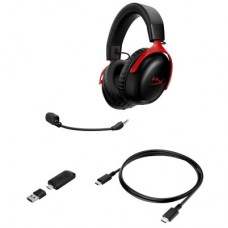 Наушники HyperX Cloud III S Wireless/USB-A/USB-C Black/Red (A59Z0AA) - Фото