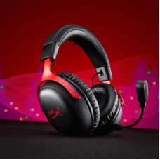 Наушники HyperX Cloud III S Wireless/USB-A/USB-C Black/Red (A59Z0AA) - Фото
