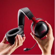 Наушники HyperX Cloud III S Wireless/USB-A/USB-C Black/Red (A59Z0AA) - Фото