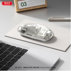 Мышка XO M12 Wireless Transparent/White (M12 White) - Фото