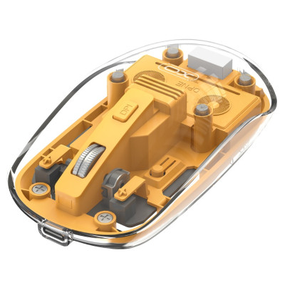 Мышка XO M12 Wireless Transparent/Yellow (M12 Yellow)