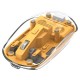 Мышка XO M12 Wireless Transparent/Yellow (M12 Yellow)