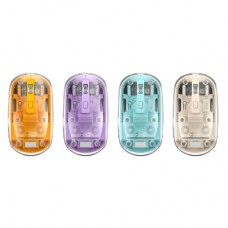 Мышка XO M12 Wireless Transparent/Pink (M12 Purple) - Фото