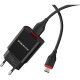 Зарядний пристрій BOROFONE BA20A Sharp USB + cable USB to Micro 5P 10.5 W Black (6931474702135)