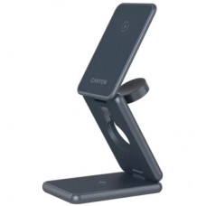 Зарядний пристрій Canyon Foldable wireless charger 15 W 3in1 Metal (CNS-WCS309M) - Фото