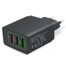Зарядний пристрій XoKo QC-305 3 USB 5.1 A Black (QC-305-BK) - Фото