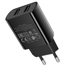 Зарядний пристрій BOROFONE BA53A 2xUSB 10.5 W black (6931474739131) - Фото