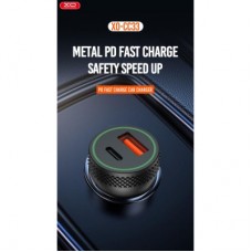 Зарядное устройство XO 1xUSB QC3.0 + 1xUSB-C PD18W black (CC33-BK) - Фото