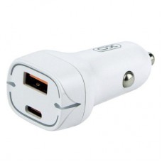 Зарядное устройство XO 1xUSB QC3.0 + 1xUSB-C PD20W white (CC37-WH) - Фото
