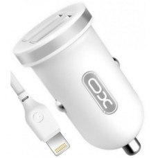 Зарядное устройство XO 2xUSB 2.1A + cable USB to Lightning white (TZ08-L-WH)