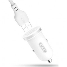 Зарядное устройство XO 2xUSB 2.1A + cable USB to Lightning white (TZ08-L-WH) - Фото