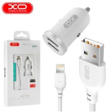 Зарядное устройство XO 2xUSB 2.1A + cable USB to Lightning white (TZ08-L-WH) - Фото